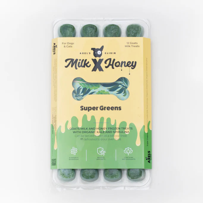 SUPER GREENS | Goat's Milk & Honey Frozen Treats | SUPPLEMENT